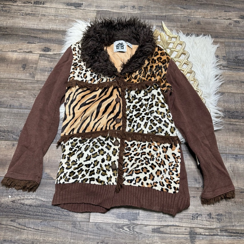 Storybook Knits Animal Faux Fur Blazer